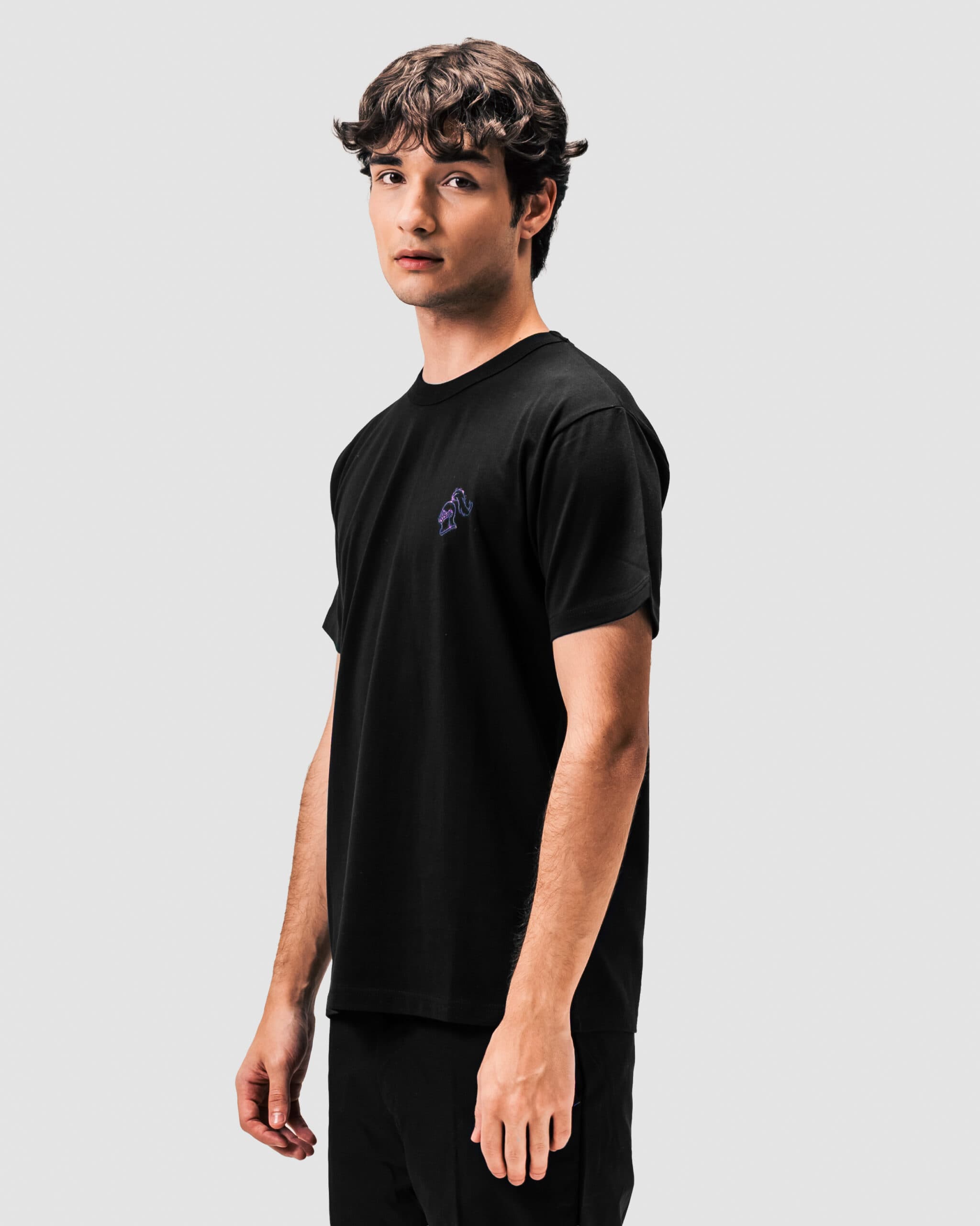 LF'026 - Graphic T-Shirt Heat Black - Image 5