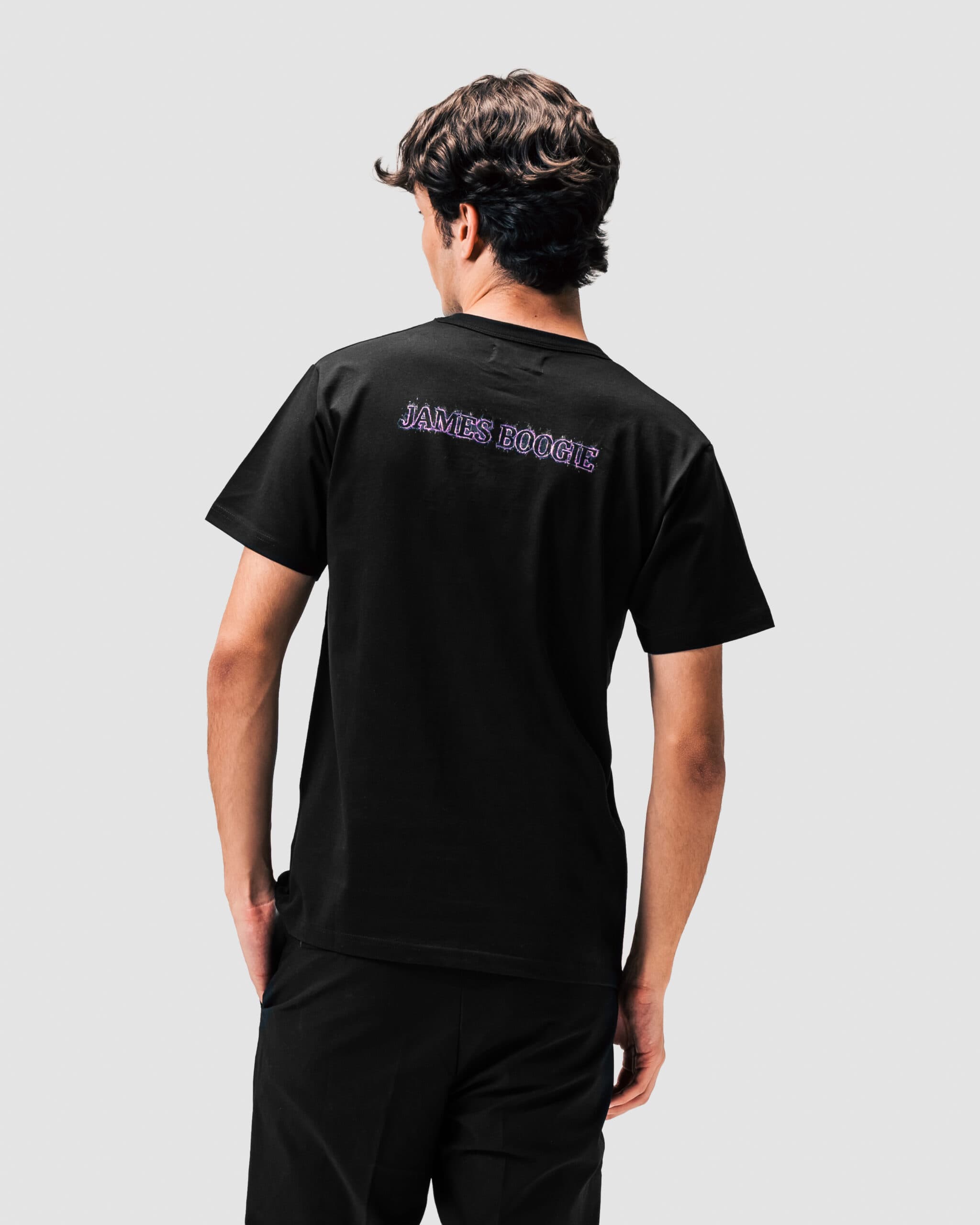 LF'026 - Graphic T-Shirt Heat Black - Image 6