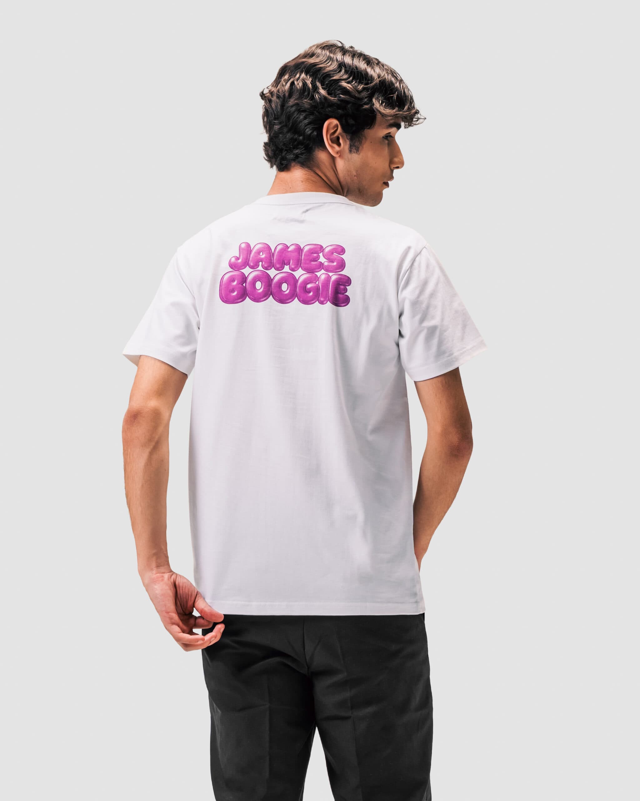 LF'026 - Graphic T-Shirt Pink Balloon White - Image 3