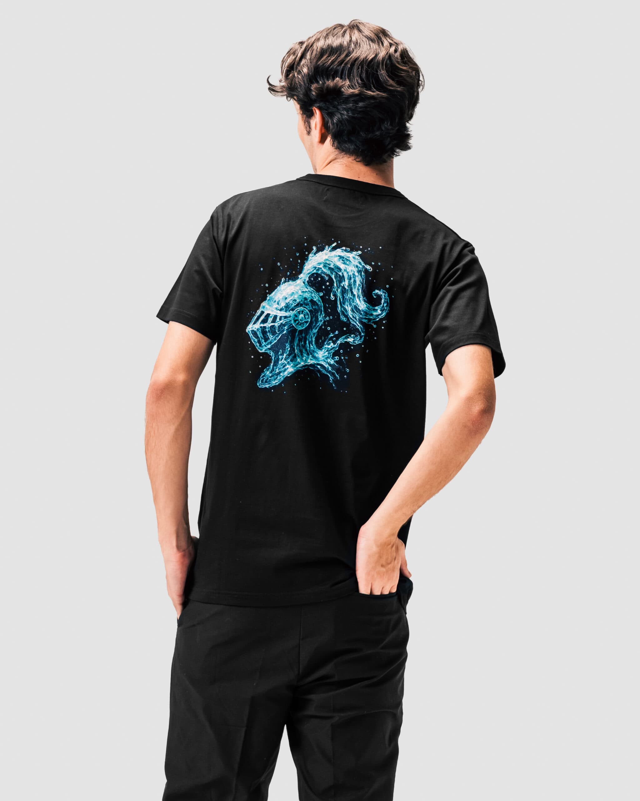 LF'026 - Graphic T-Shirt Splash Black - Image 6