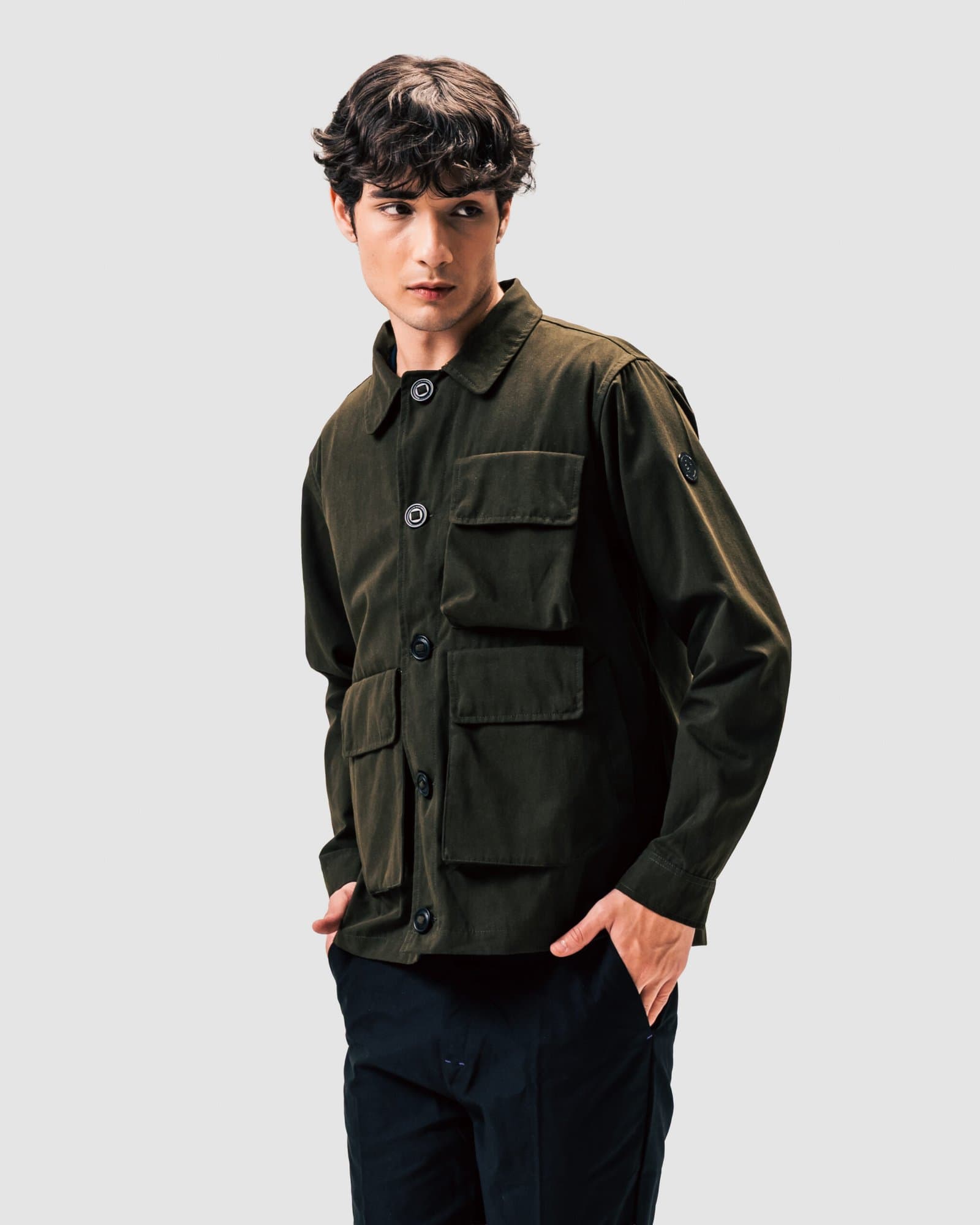LF'026 - OV014 Cotton Burnt Olive - Image 4