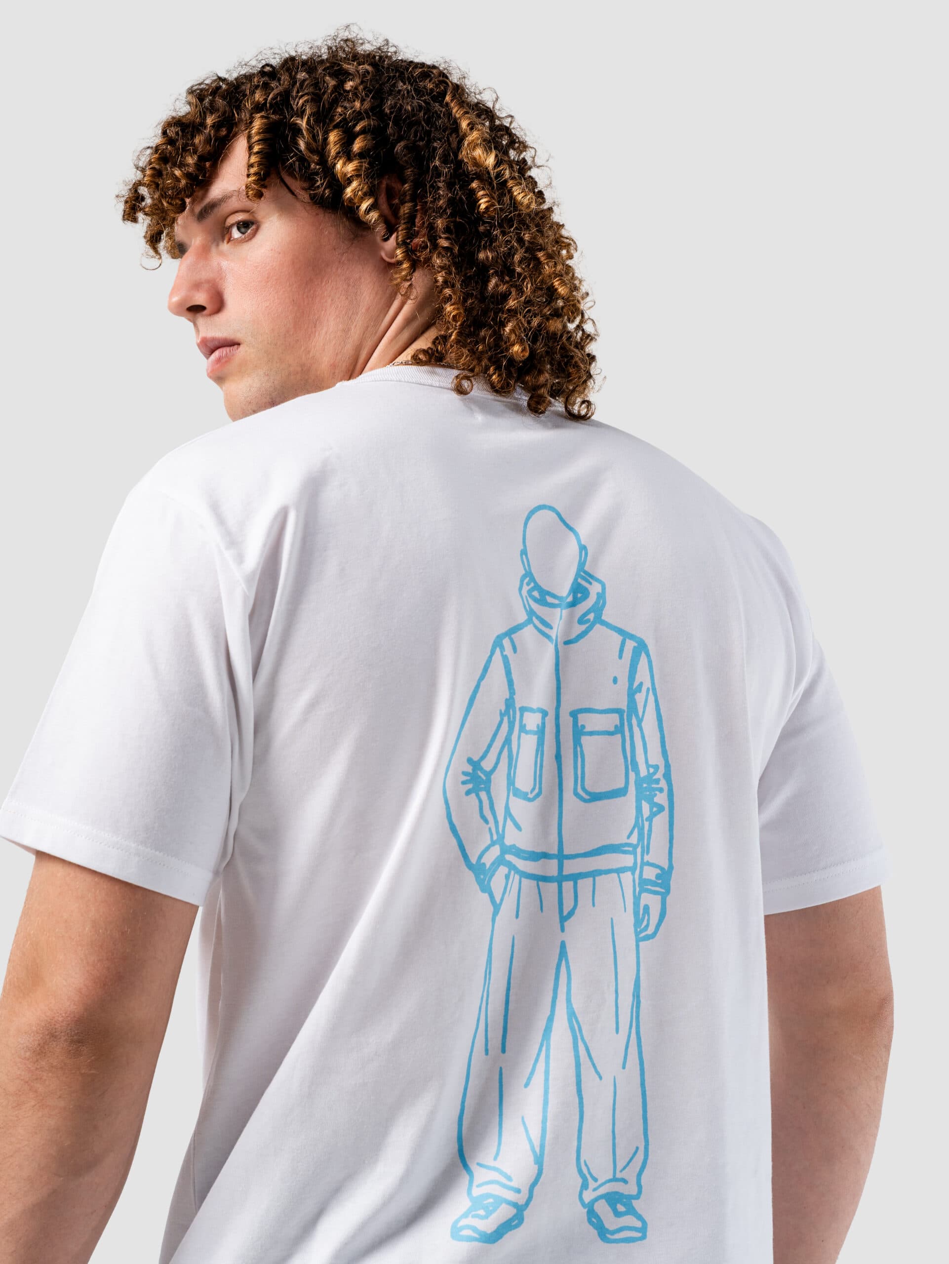PT'026 - Graphic T-Shirt Chap White - Image 4